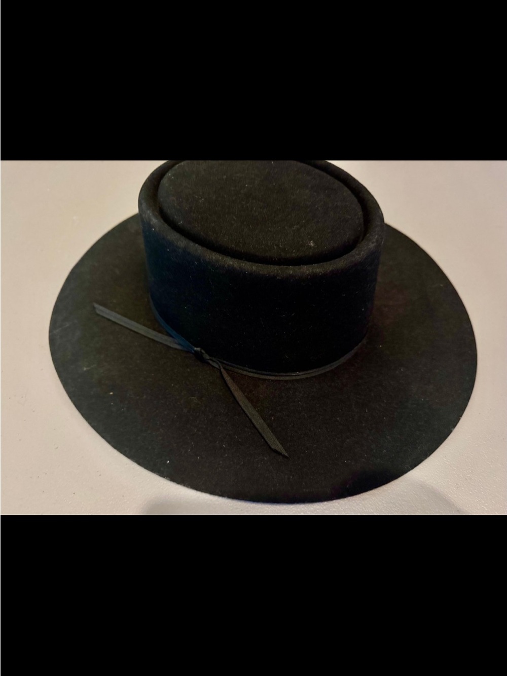 Stetson Black Wool Bolero-Style Wide Brim Hat